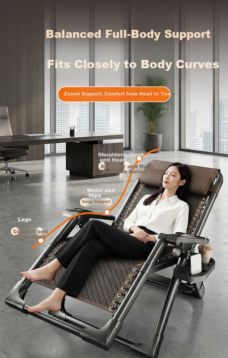 Hakkai Bird Bamboo Reclining Chair Office Nap Chair Foldable Elderly Rattan Woven Chair Balcony Home 520 Gift 3