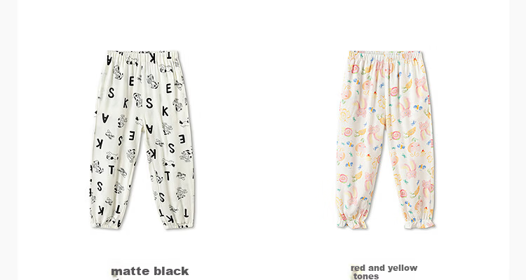 Balabala Kids Pants Boys Girls Summer Mosquito Repellent Casual Trousers Toddler Outdoor Pants [Mall Same Style] 11