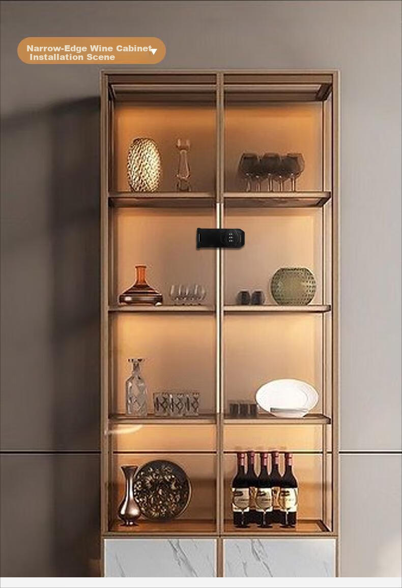 Murata Inao Cabinet Door Lock Password Lock No-Drill Drawer Lock Cabinet Lock Refrigerator Lock Double Door File Cabinet Bolt Lock Hardware 11