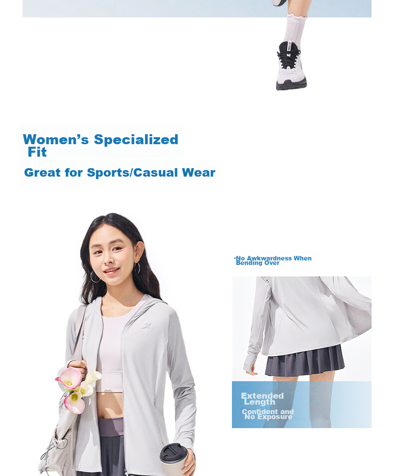 Xtep Mianmian Ice 4.0 Women's Sunscreen Jacket 2026 Summer New Outdoor Original Yarn Ice Silk Skin Jacket Lightweight Breathable Coat 10