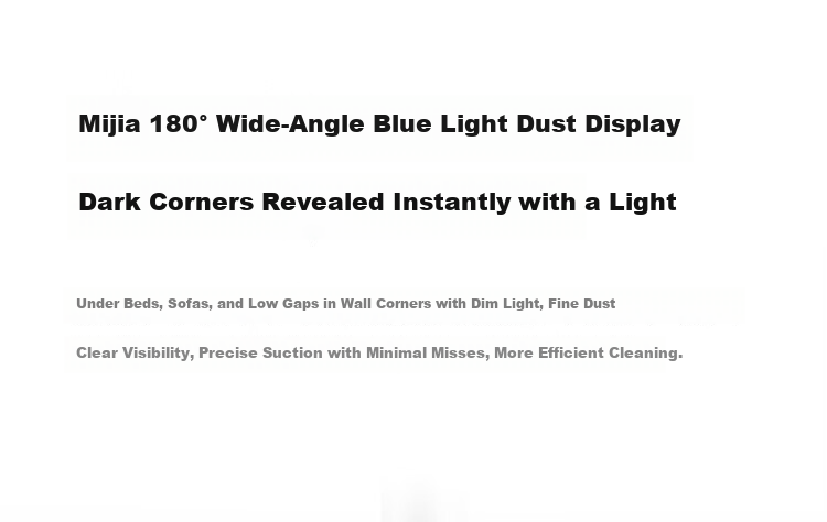Mijia Xiaomi Vacuum Cleaner 4C 180° Blue Light Dust Detection 170AW Strong Suction Wireless Home Vacuum Cleaner Self-Emptying Anti-Tangle 5