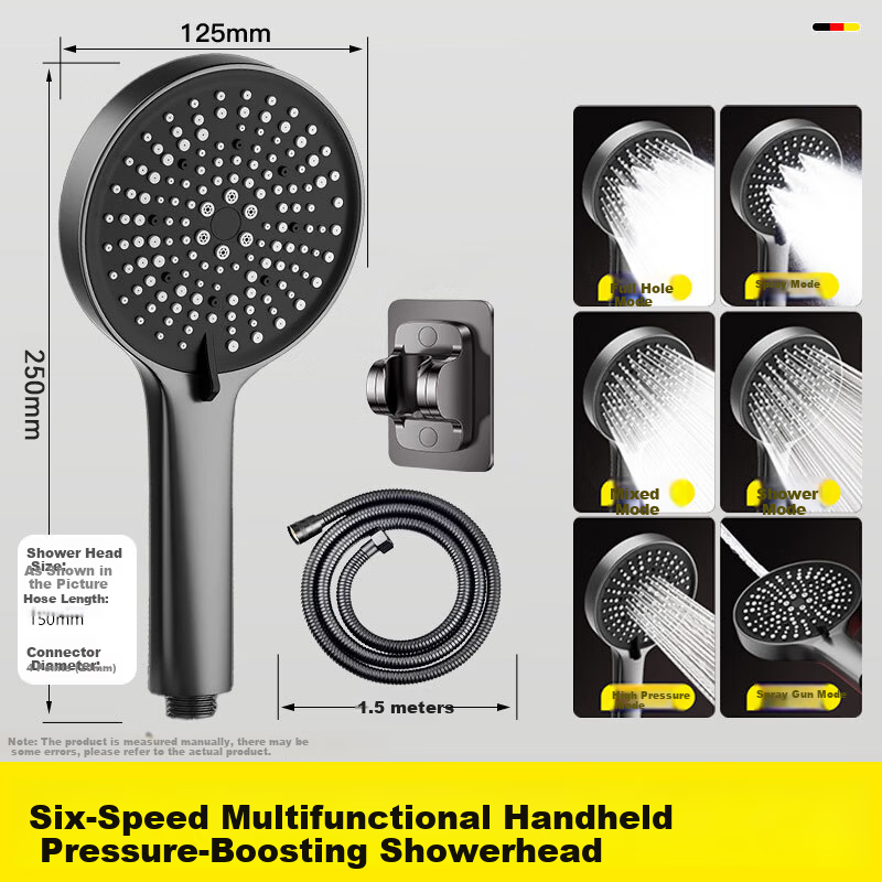 Del 28-Year Brand Pressurized Shower Head Multifunctional Handheld Bathroom Shower Set JJ-001