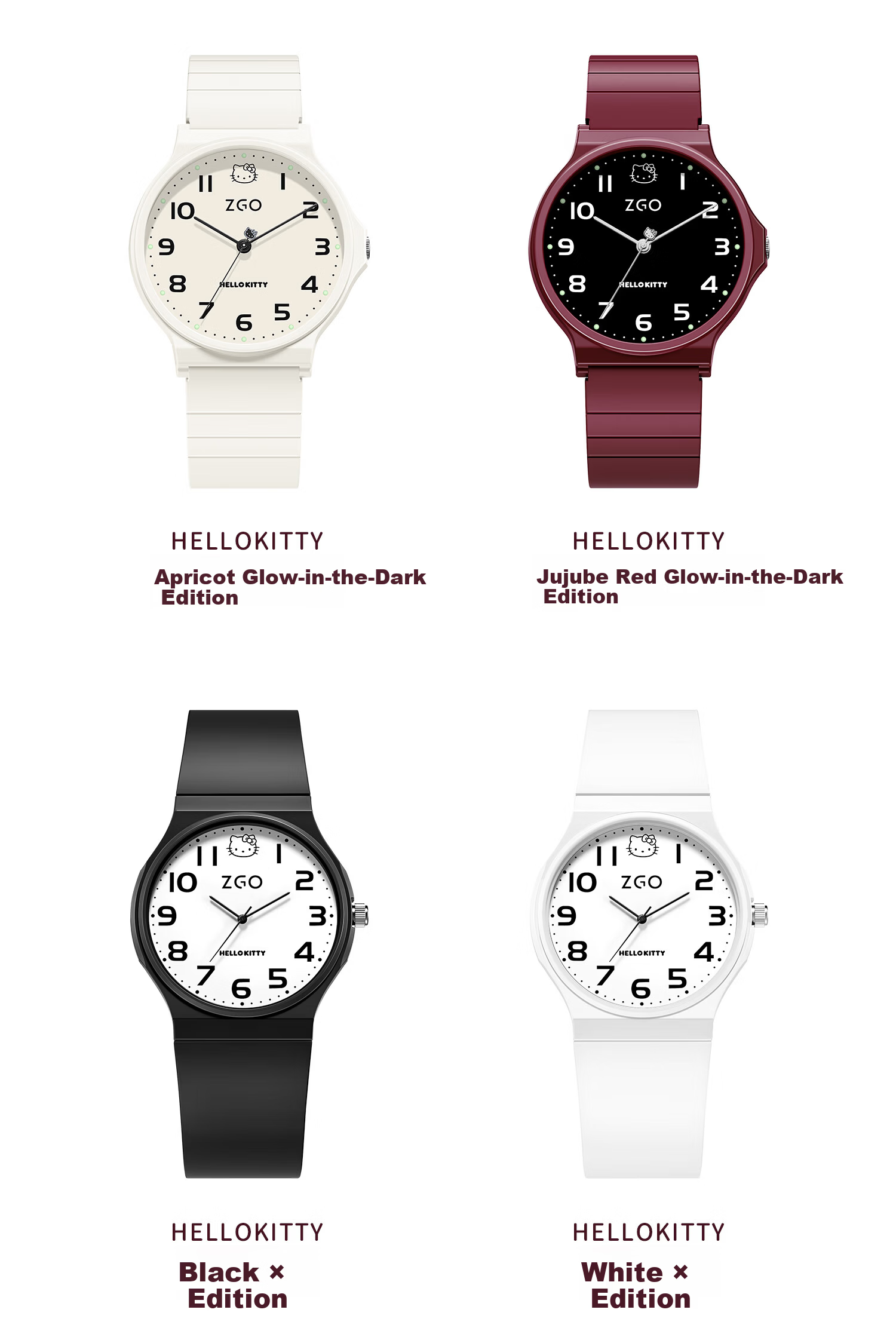 Hello Kitty Student Exam Watch for Girls Middle and High School Quiet Quartz Movement 19