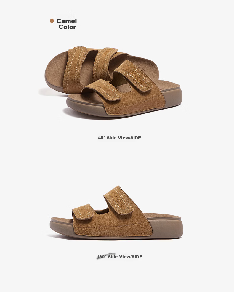 CAMEL Women's Casual Double Strap Sandals L26M504056 Coffee Color Size 37 18