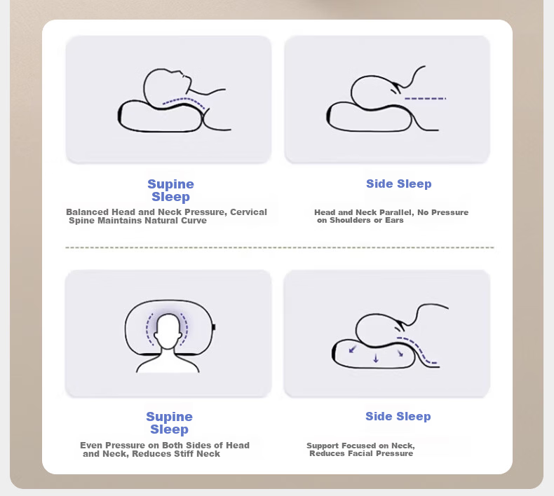 Miiow Slow Rebound Space Memory Foam Pillow Neck Support Sleep Aid Deep Sleep Pillow Core Adult 42*70cm 9