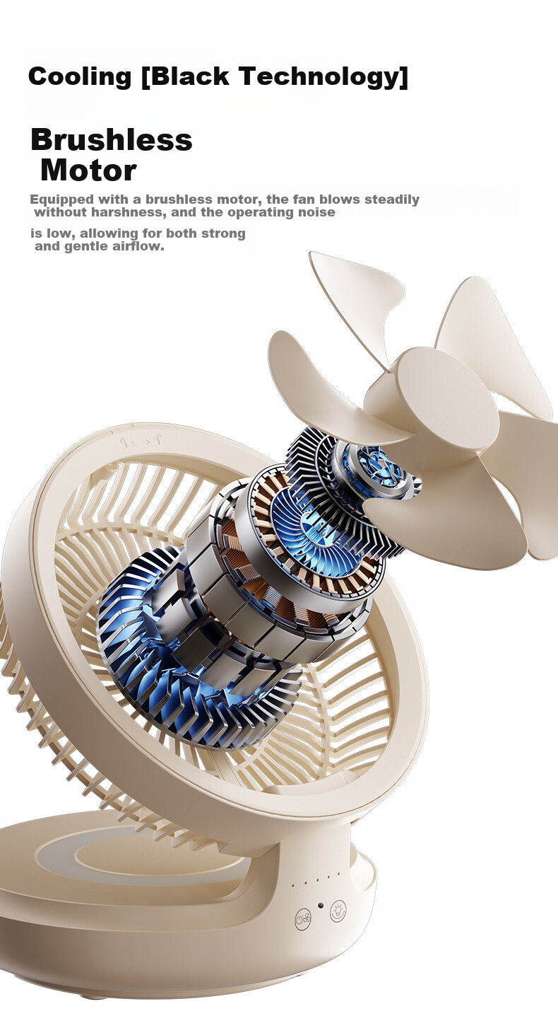 DIAMOND No-Drill Air Circulation Fan 2026 New Kitchen Fan Home Floating Fan Desktop Small Fan Toilet Wall Fan USB Rechargeable Dormitory Folding Fan Outdoor Table Fan XR 9