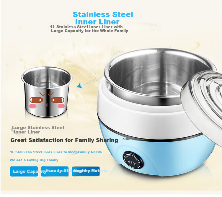 CHIGO Stir-Fried Yogurt Machine Stir-Fried Ice Machine Ice Cream Maker Home Use Children's Non-Electric Stir-Fry Ice Plate Titanium (Ti) Green [Large Size with Dust Cover] 5