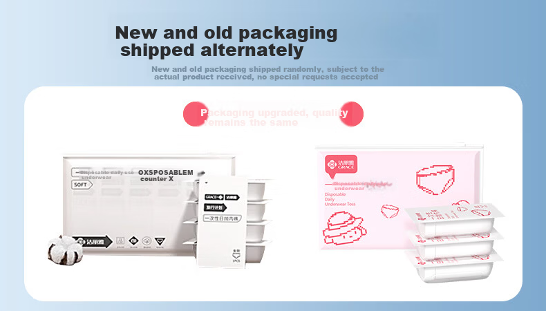 Grace Disposable Travel Cotton Women's Underwear Maternity Wash-Free Portable 5-Pack 3XL 13