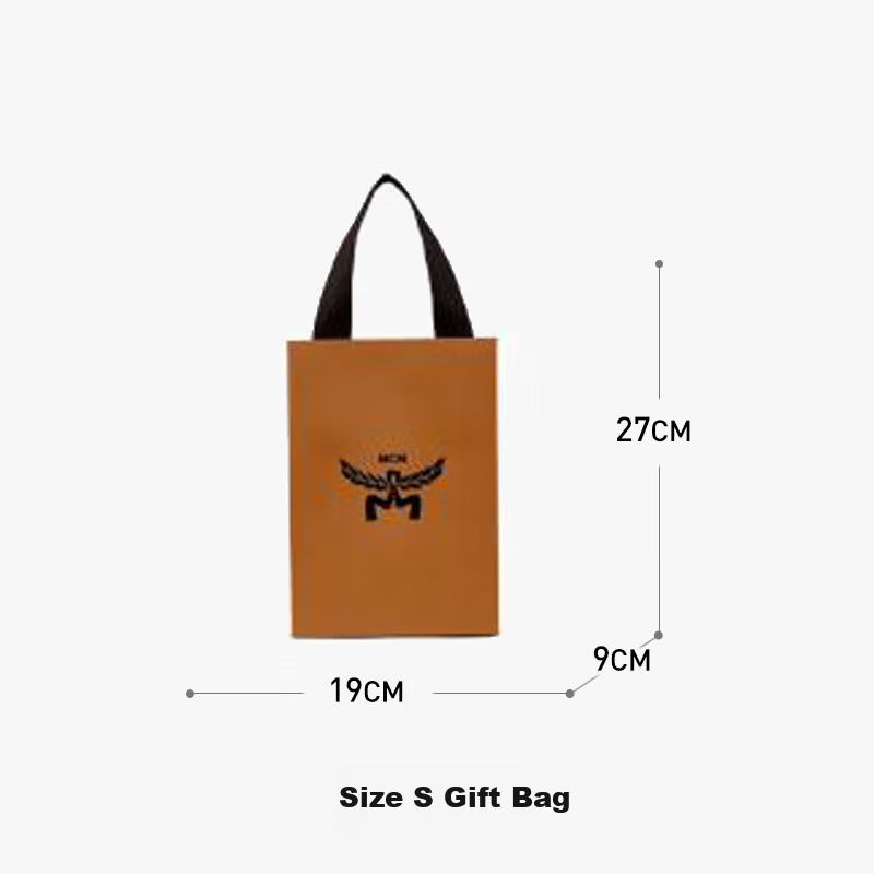 MCM Brown Small Paper Tote Bag 1
