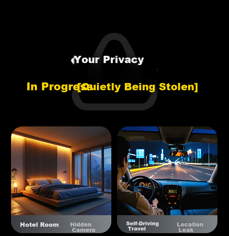 Zhiguozhe GPS Signal Detector Locator Hotel Camera Anti-Spy Detector Anti-Eavesdropping Detection Recording Device Vehicle Surveillance Investigation Hotel Use 13
