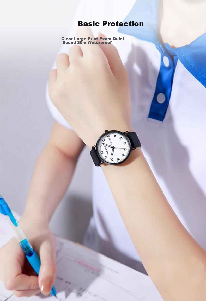 40,000 Kilometers Student Watch for Girls Middle and High School Students Time-Only Silent Mechanical Quartz Exam Special Gift 3