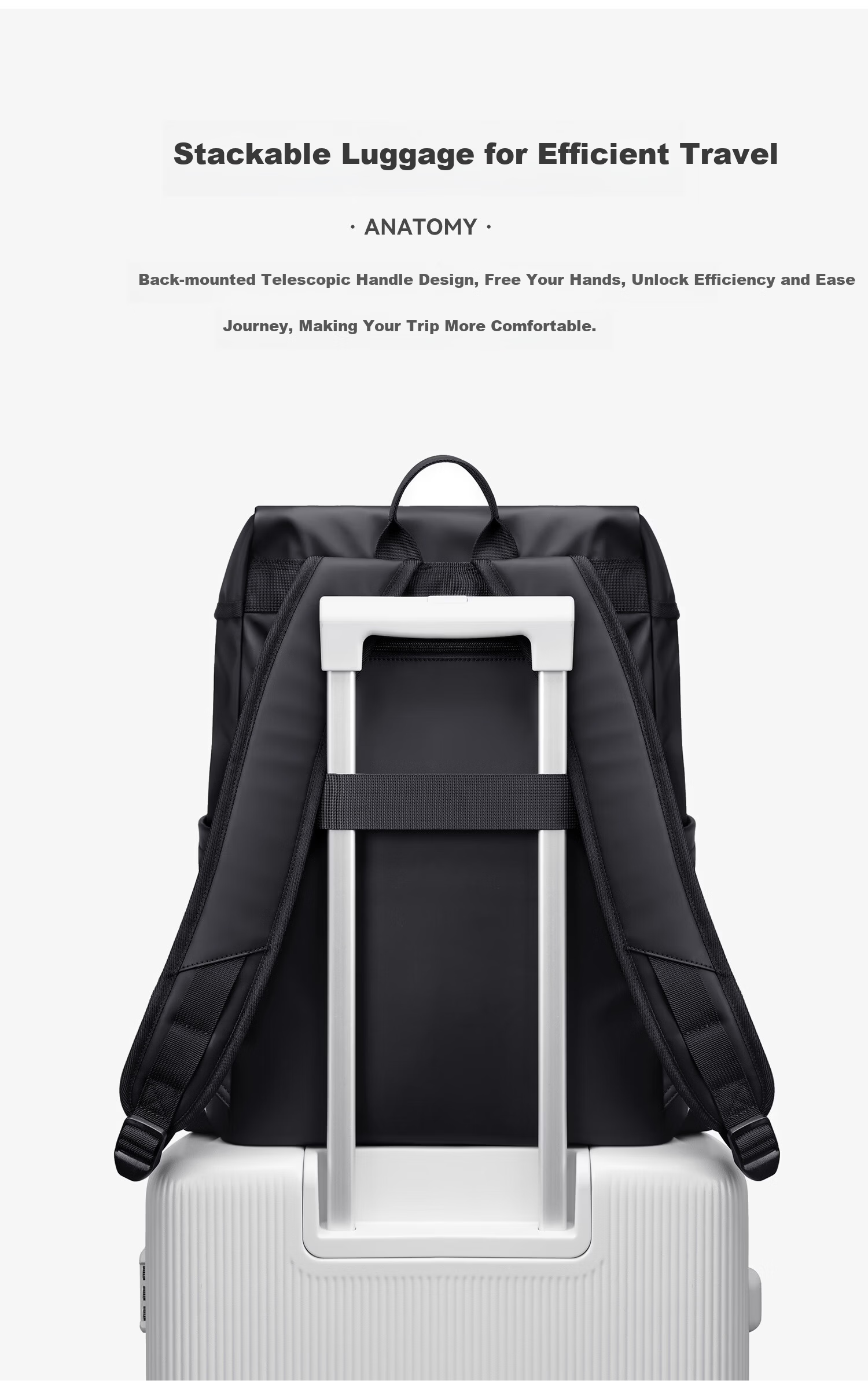 GOLF Men's Travel Backpack 15.6/16 Inch Laptop Bag Student School Backpack Flap Business Commuter Backpack 11