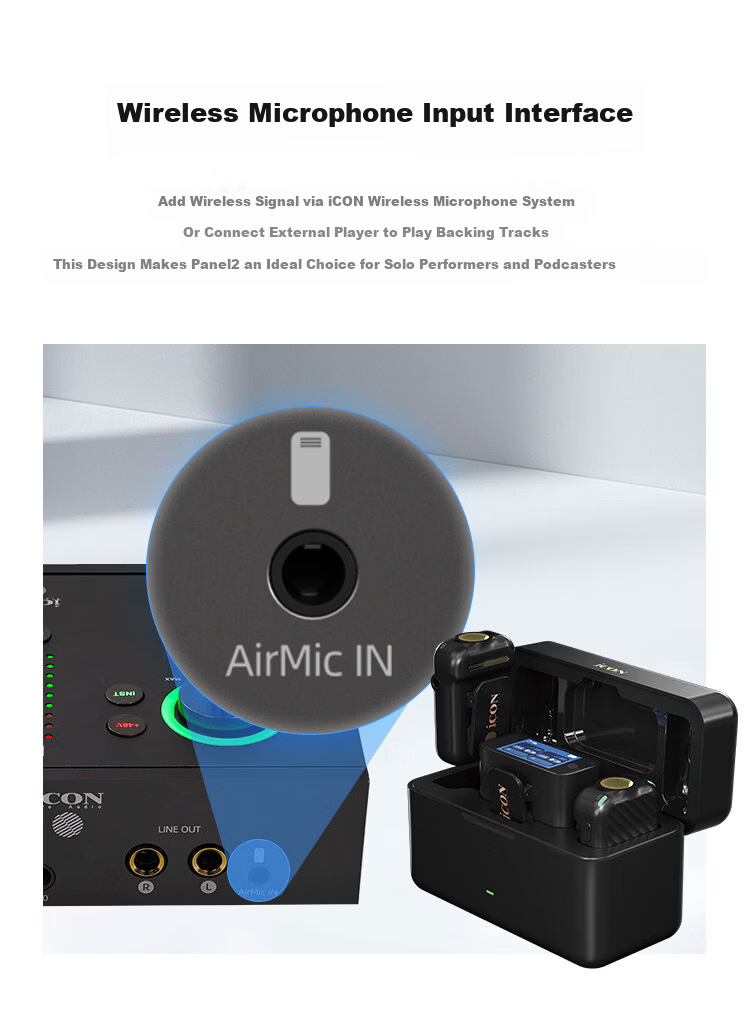 ICON Panel 2 Live Streaming Audio Interface P2 External Computer Sound Card Professional Host Singing KTV Recording Live Broadcast E-commerce Gaming Stage Performance Teaching Streaming Equipment 14