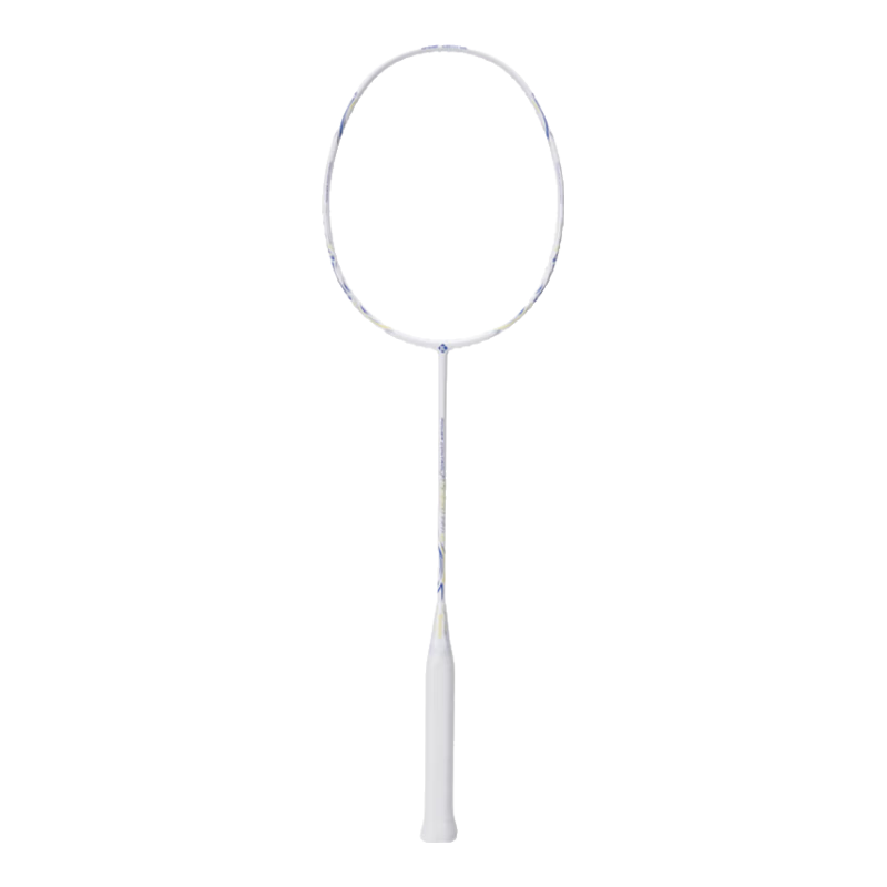 KUMPOO K520Pro Badminton Racket Full Carbon Ultra-Light Offensive and Defensive Racket White Light Blue Beginner Training Competition Single Racket