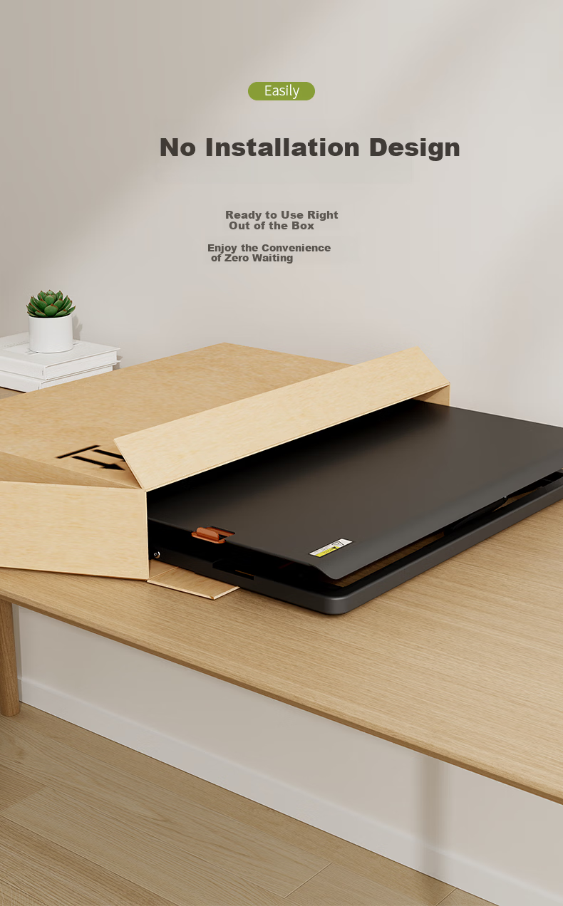 Deli KF105 Metal Adjustable Standing Desk Computer Desk Standing Workstation Adjustable Computer Stand 7