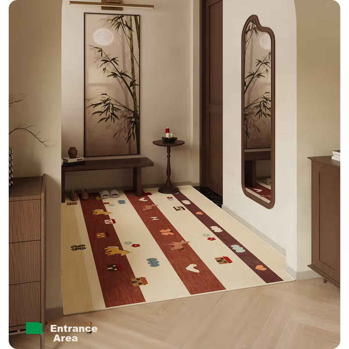 COMICOMI Small Coconut Square Entrance Floor Mat Non-Slip Cuttable Luxury Dust Removal 60*90cm 33