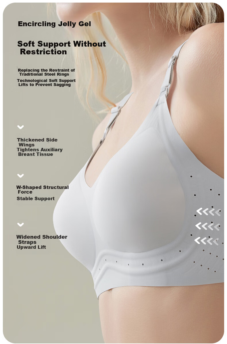 KUB Maternity Nursing Bra Seamless Comfortable Breathable Antibacterial Light Blue Size M 10A 4