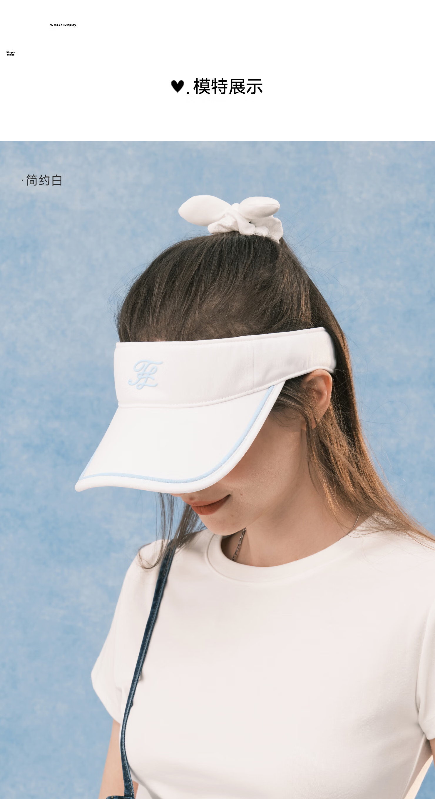 ELLE Women's Sun Protection Open-Top Cap Summer Outdoor Sports Running Tennis Badminton UV Protection Visor with Hair Tie 16