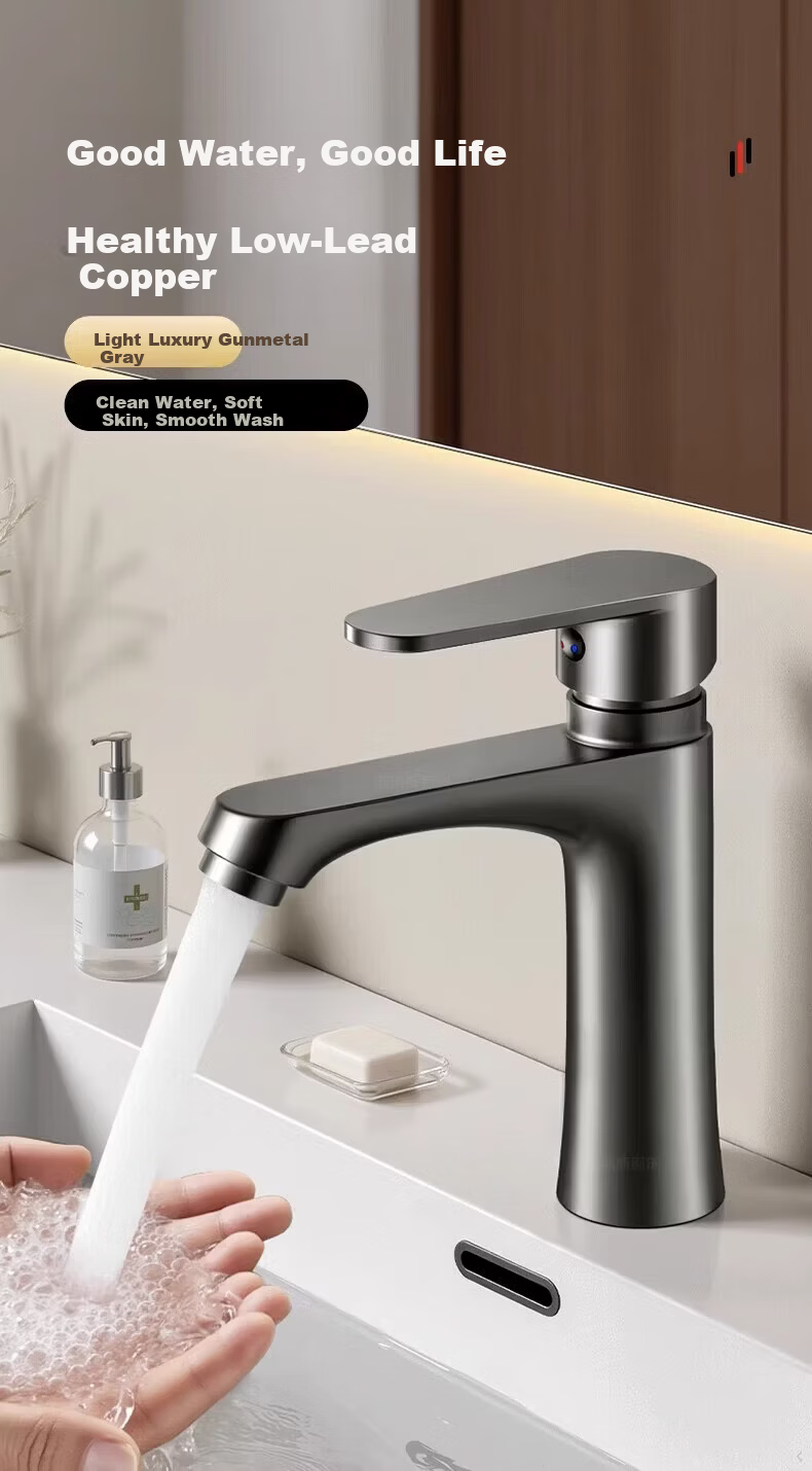 Jiayun New Type Filter Mechanical Washbasin Faucet Hot and Cold Dual-use Bathroom Sink Basin Washstand Vanity Basin 1