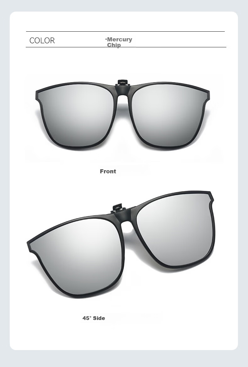 40,000 KM Kids Ultra-Light Clip-On Sunglasses Unisex Children Myopia UV Protection Polarized Dilated Pupil Sunglasses 12