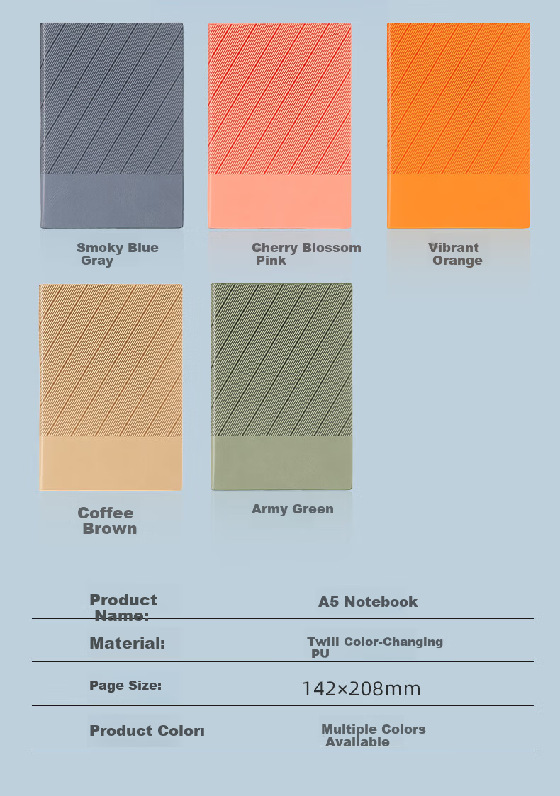Zhongjian Stationery A5 Notebook Fashion Simple Thickened Student Customizable Orange 6