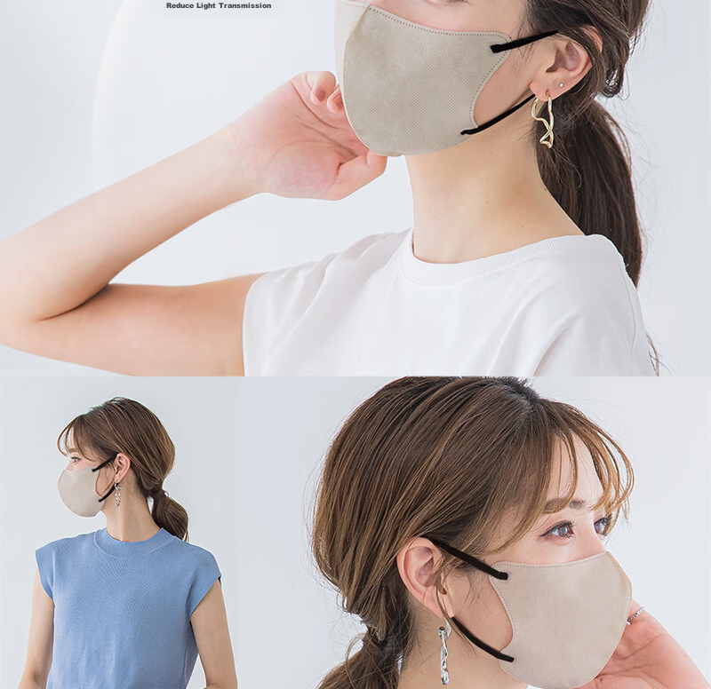 CICIBELLA Japan Imported 3D 6D Quick-Dry Sunscreen Windproof Dustproof Lightweight Breathable Unisex Mask 10 Pieces 11