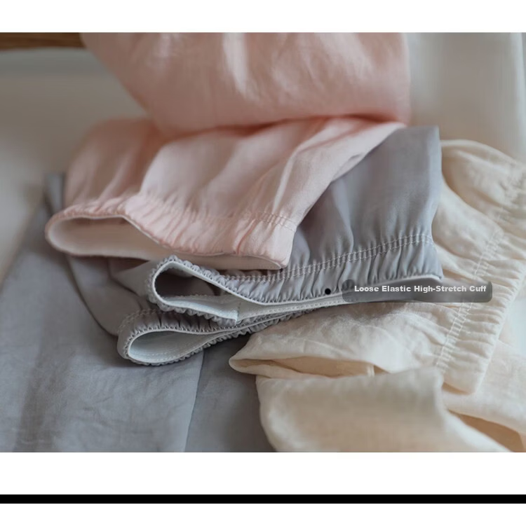 Lagur Natural Close Japanese Tencel Linen UV Protection Large Size Cooling Arm Sleeves for Women Summer Loose Sleeve Covers Water Dew Pink 3
