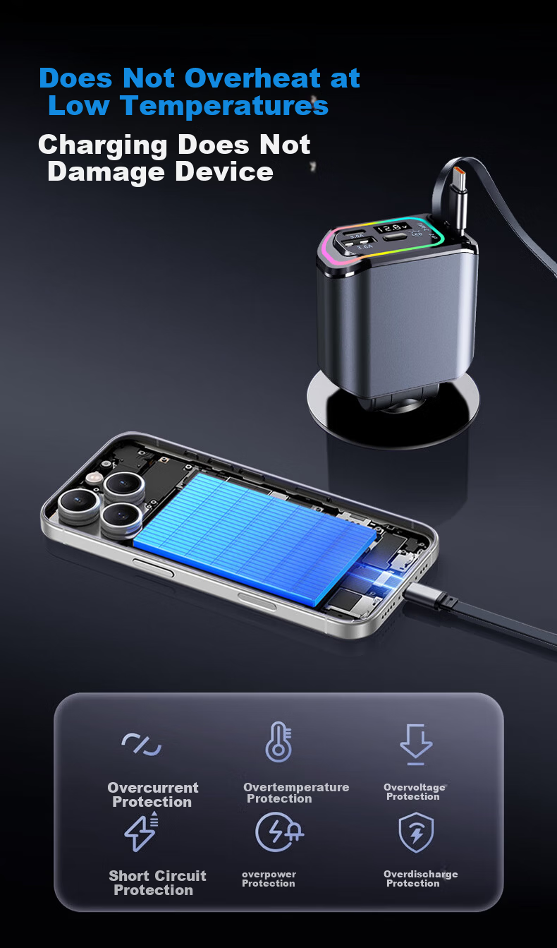 Newmine Wired Car Charger, Super Fast Charging, Three-In Multifunctional Car Charger, Cigarette Lighter Adapter 7