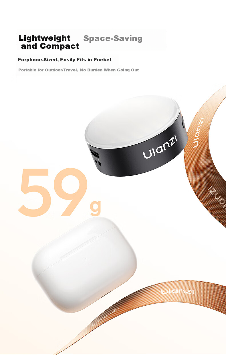 Ulanzi M02 Mini Magnetic Phone Fill Light Universal Live Streaming Soft Beauty Light Selfie Portrait Makeup Ambient Light 11