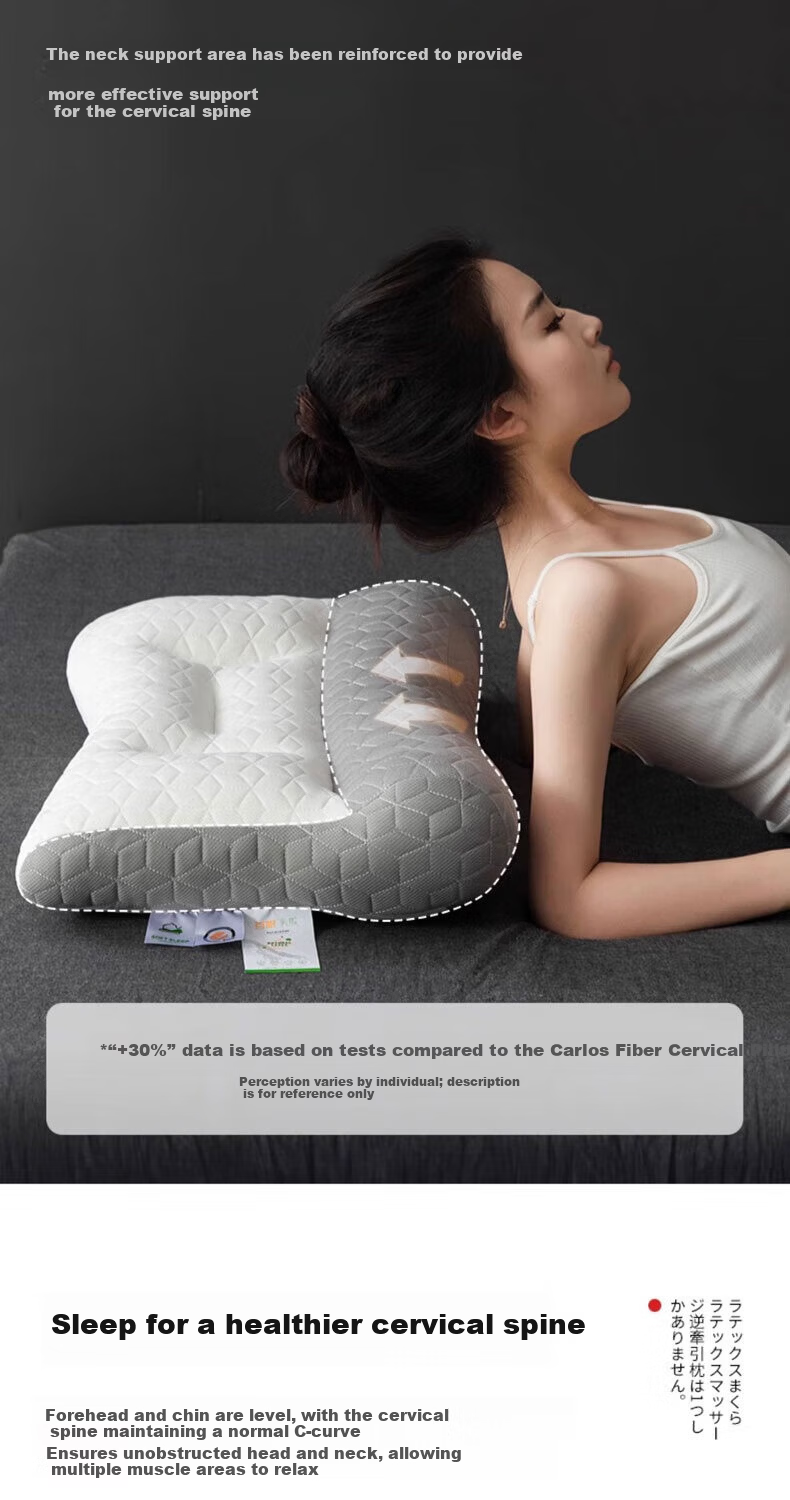 Hodo Anti-Traction Natural Latex Neck Pillow Core Cervical Pillow for Adults Single Piece 3