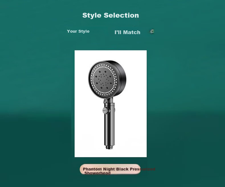 Baihan High-Pressure Shower Head Set with Powerful Water Flow, Filter, Multifunctional Handheld Bathroom Showerhead 25