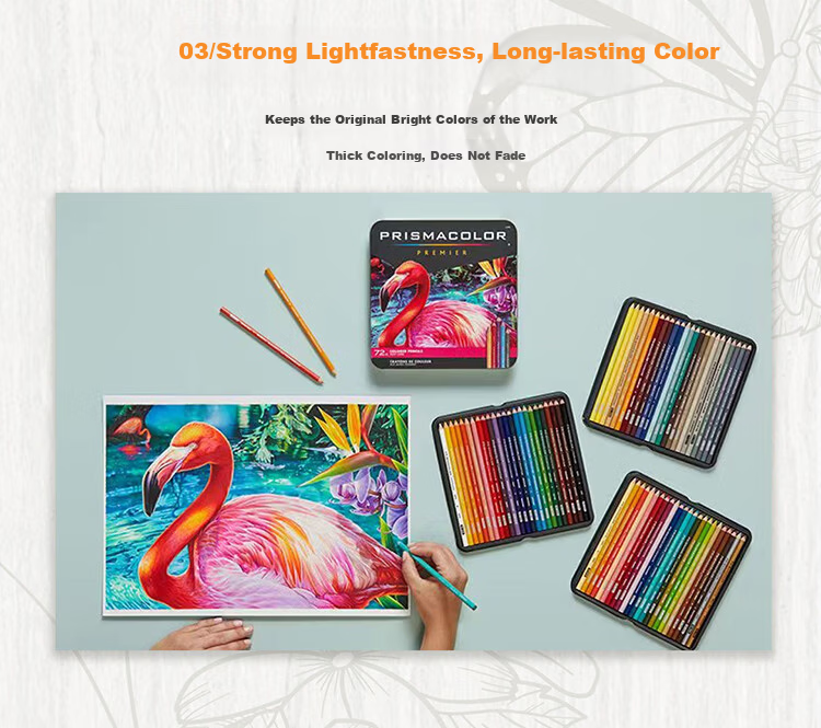 Thunder Horse Oil-Based Colored Pencils Frida Limited Edition Collaboration Set Gift Box (132 Colors + 20 Blind Box Pencils) Drawing Pencils Mother's Day Children's Day Gift 14