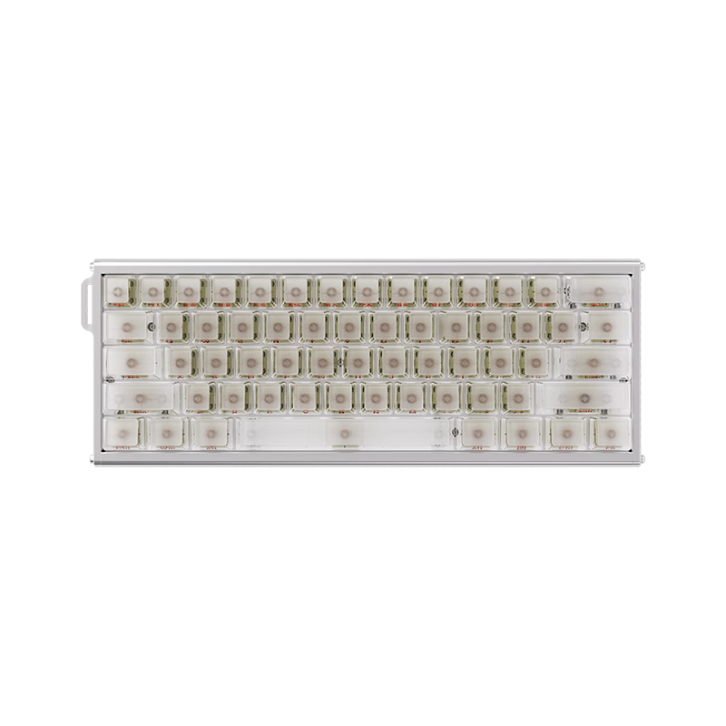 AJAZZ ALUX60 Magnetic Switch Keyboard CNC Aluminum RT0.01 8K Polling Rate 60-Key Hot-Swappable Gaming Esports Valorant Soldier Magnetic Switch Hollow Water Cloud Edition