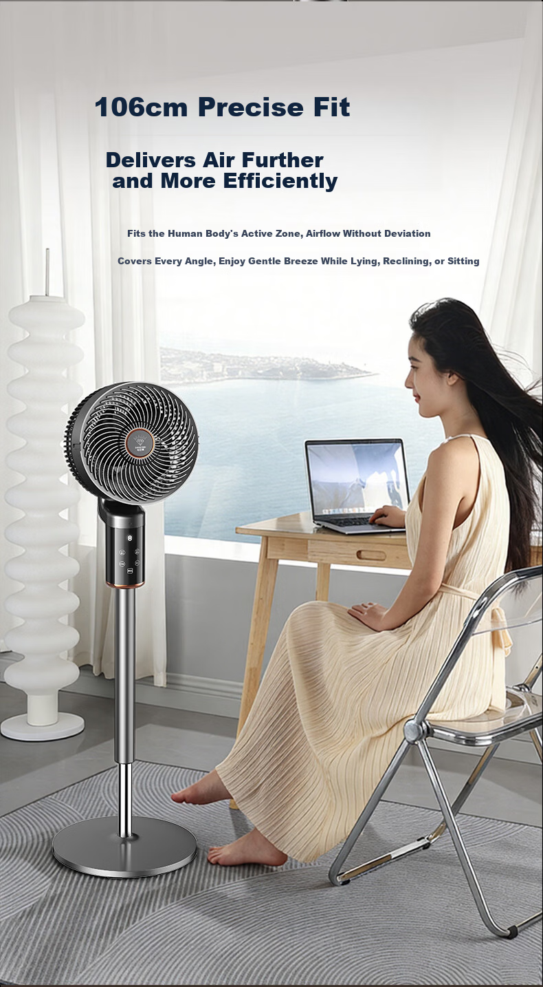 DIAMOND Air Circulation Fan Electric Fan Home Oscillating Pedestal Fan High Wind Ultra-Quiet Living Room Bedroom Fan 2503J with 10% Off for Top Streamers 15