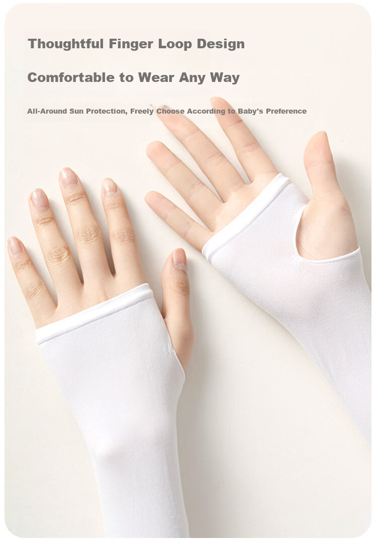 9i9 Kids UV Protection Cooling Ice Silk Arm Sleeves Baby Girls Boys Quick-Dry Sun Protection F12 Pink 9