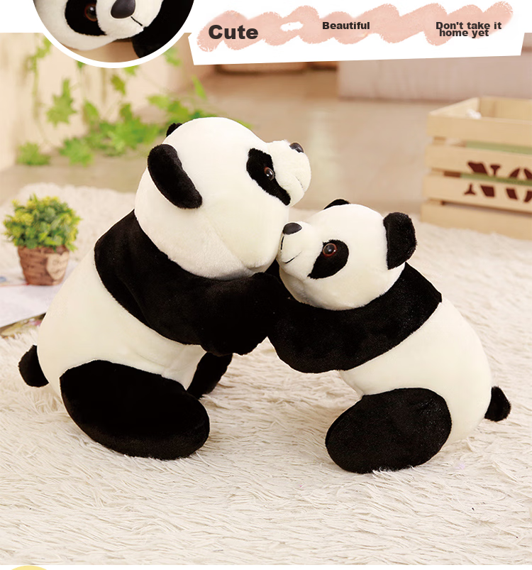 Aishangxiong Giant Panda Plush Toy Doll Stuffed Animal Sleeping Pillow Chengdu Souvenir Children's Birthday Gift for Girls 6