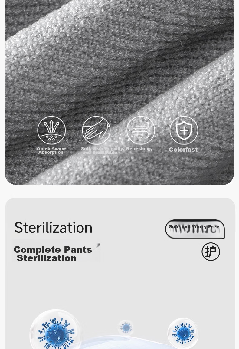 Nanami Akio Disposable Sterilized Boxer Briefs, Wash-Free, Individually Packaged, Travel Four-Corner Large Size Underwear, 8 Pieces, 3XL 4