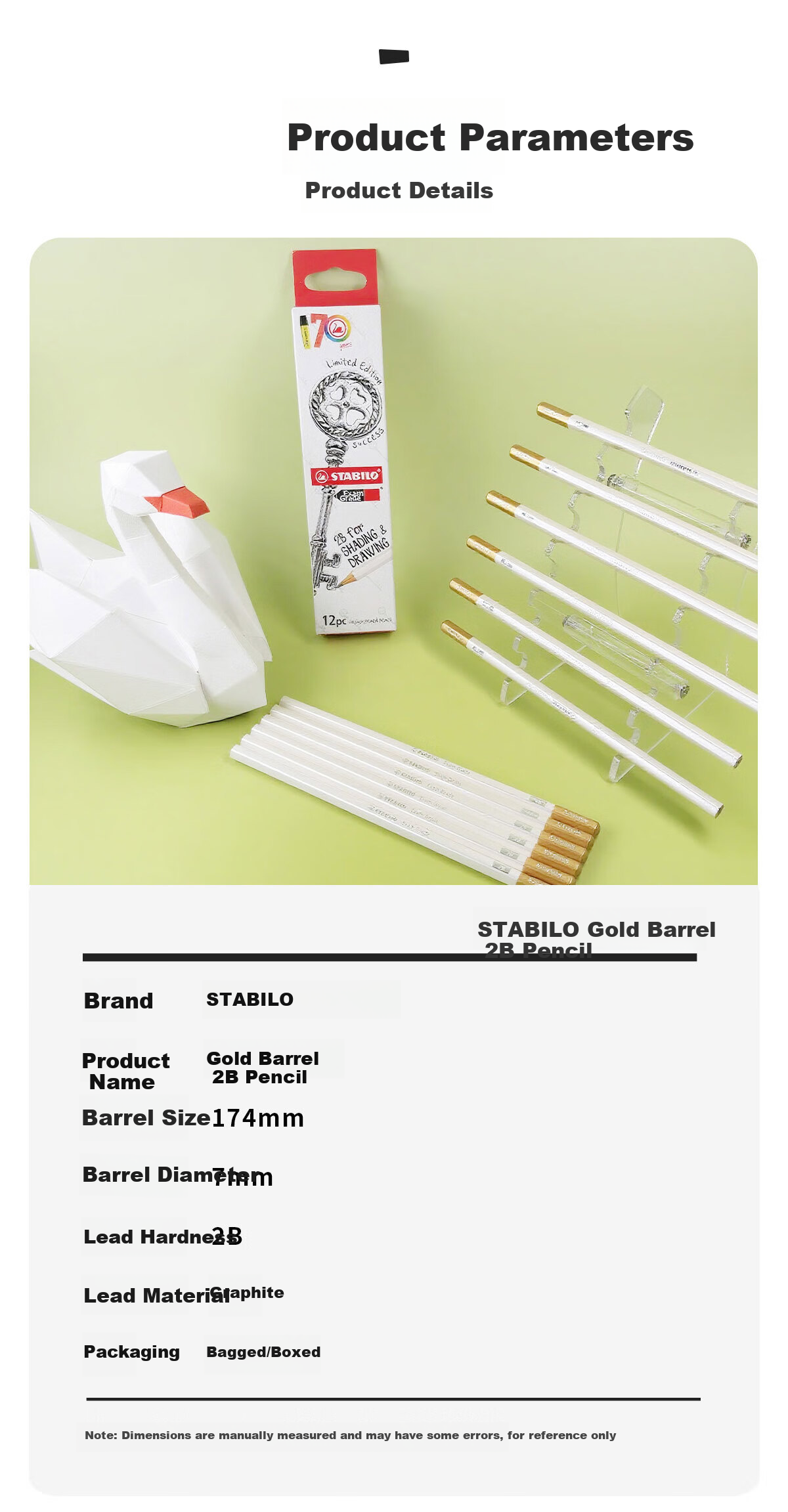 STABILO Little Color Pencil 2B Exam Answer Sheet Special Pencil Break-Resistant Writing Student Stationery 5