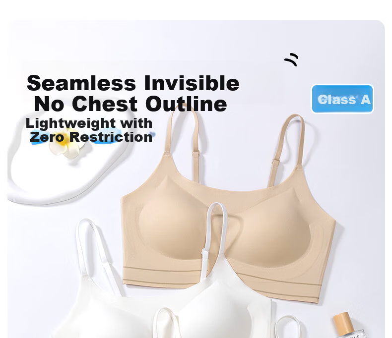Meishianxuan Developmental Stage Girls Bra Phase 2-3 Junior High Sports Seamless Youth High School Thin Strap Back Design 2