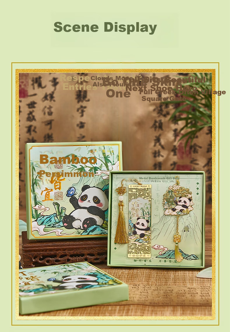 Mili Panda Cultural Creative Bookmark Gift Box for Girls Middle and Primary School Students 2026 New Practical Children's Souvenir Children's Day Gift 10