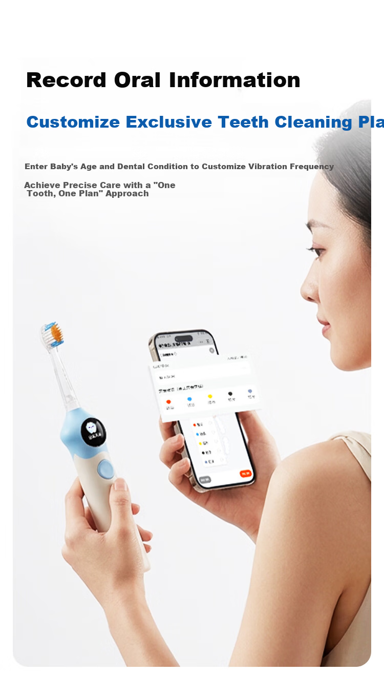 JD Jingzao Kids Electric Toothbrush K5 Real-time Missed Brushing Reminder APP Connectivity Designed for Children Ages 3-16 Birthday Children's Day Gift Quiet Blue [Price Guarantee 618] 5