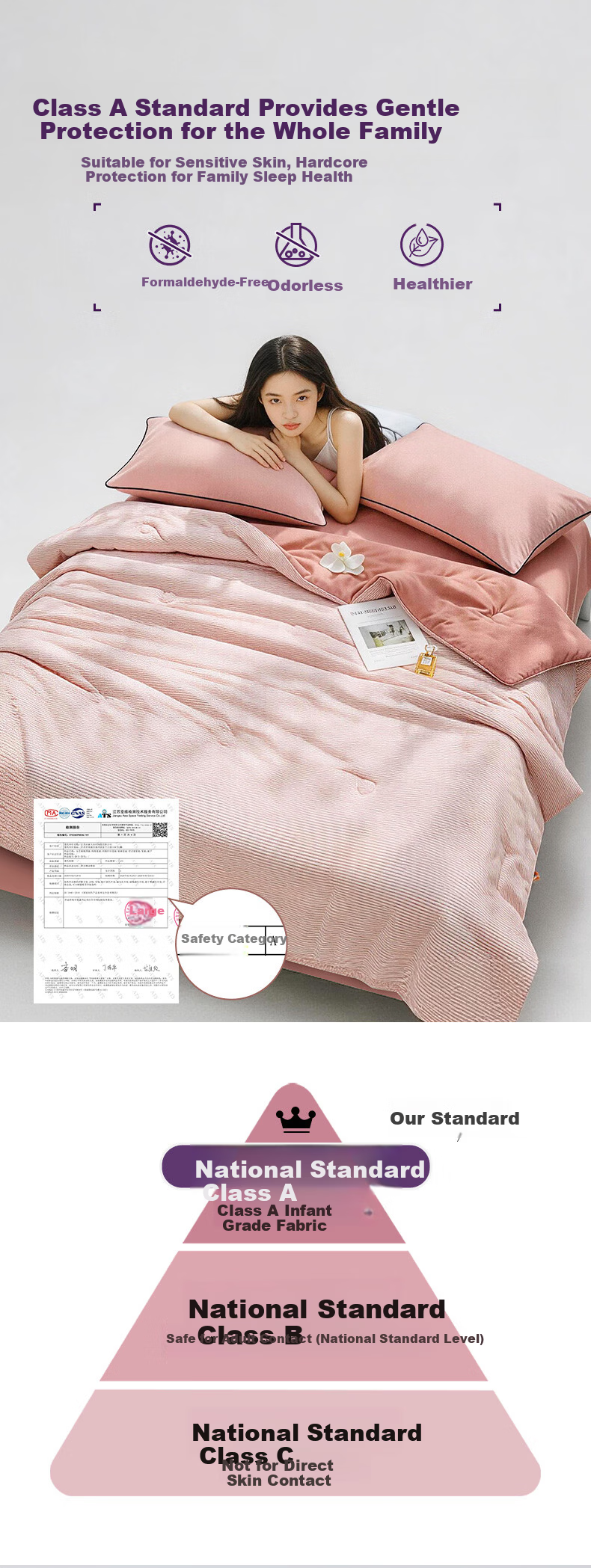 MUJI Class A Summer Quilt Breathable Cotton Linen Air Conditioning Quilt Washed Linen Bubble Cotton Summer Blanket Striped Gray 150*200cm 1