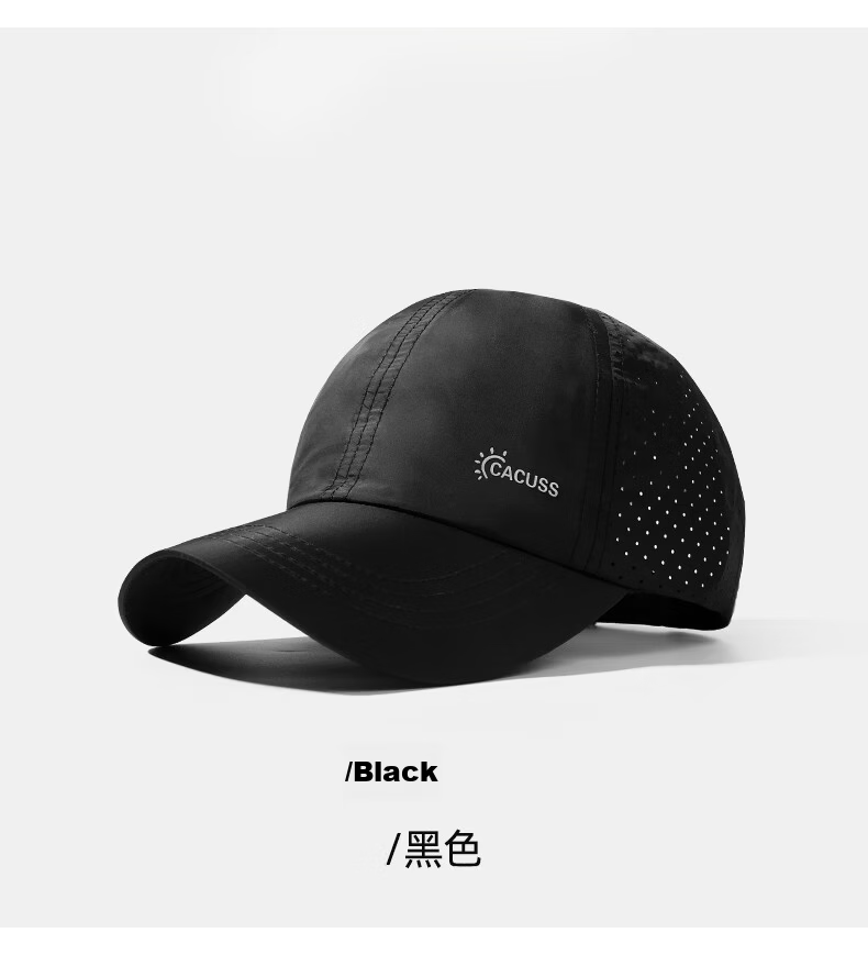 CACUSS Summer Breathable Mesh Baseball Cap for Women Outdoor Lightweight Sun Hat Fashionable Black 20