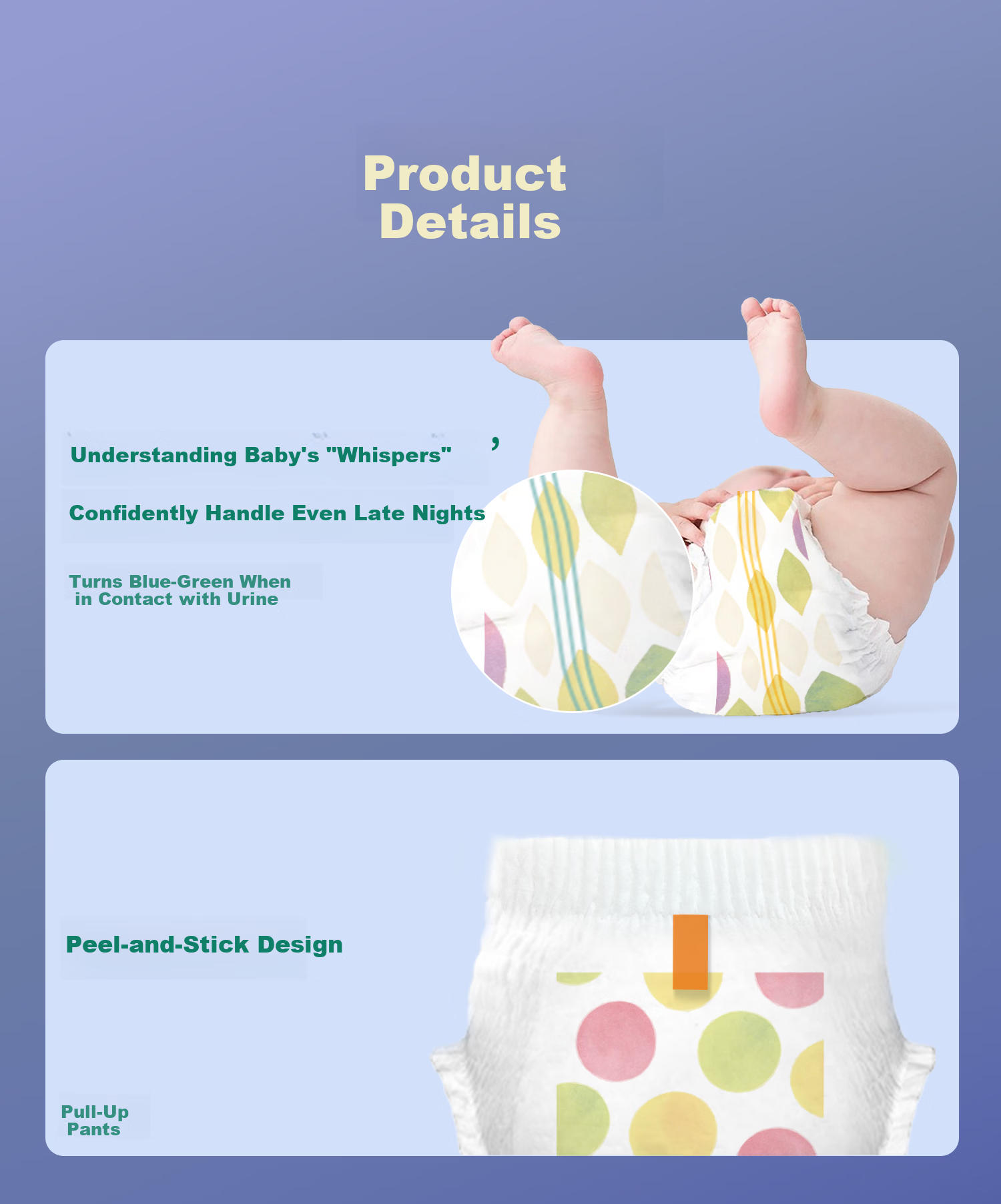 Shengxia Guangnian Upgraded Momo Tea Sleep Night Use Ultra-thin Breathable Baby Pull-up Pants XXXL Size 30 Pieces 8