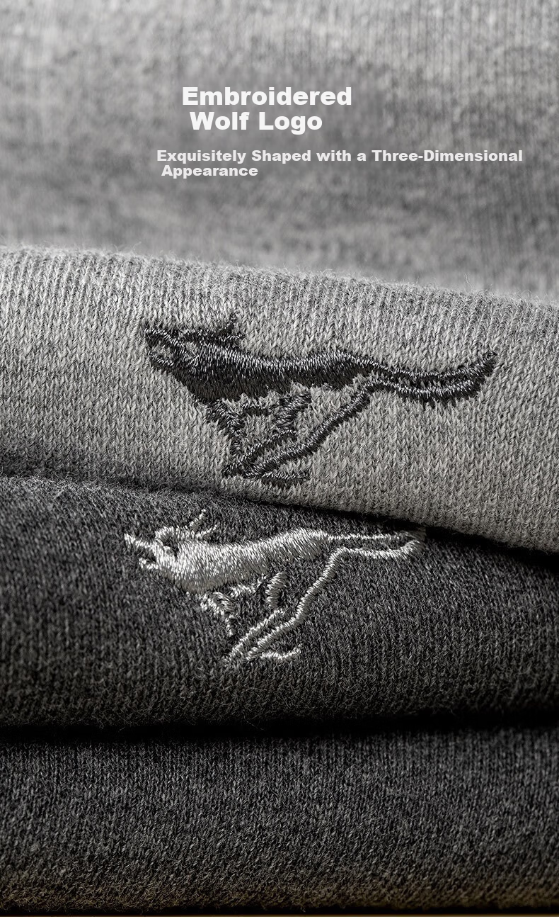 SEPTWOLVES Men's Thermal Underwear Autumn Winter Pure Cotton Antibacterial Crew Neck Base Layer Cotton Sweater 6