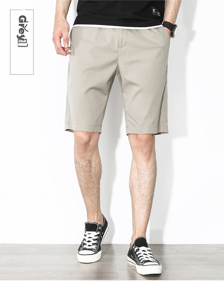 Hodo Men's Summer Casual Fashion Cotton Cargo Comfortable Breathable Versatile Five-Point Sports Shorts 13