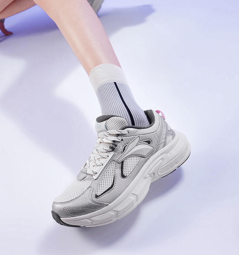 361° Retro Chunky Sneakers for Women, Autumn New Style Breathable Casual Shoes Thick-Soled Commuter Sports Shoes 682636773-1 14