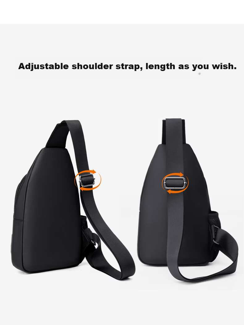 JEEP Men's Casual Commuter Large Capacity Crossbody Bag Water-Resistant Chest Bag Outdoor Travel Small Shoulder Bag for Phones 5