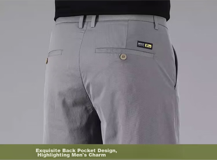 Playboy Ice Silk Men's Five-Point Shorts Summer Thin Breathable Quick-Dry New Business Casual Versatile Mid-Length Pants Trend 11