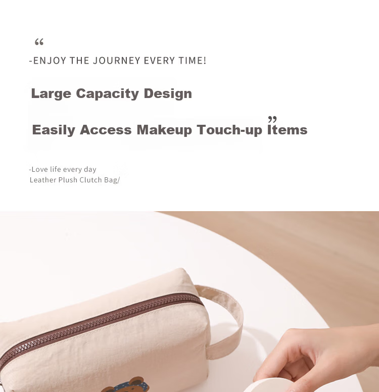 LOHAS Travel Makeup Bag Portable Women's 2026 New Small Waterproof High-End Cosmetic Skincare Storage Pouch 5